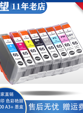 适用佳能pro200墨盒CLI-65 CANON PRO-200S打印机墨水盒