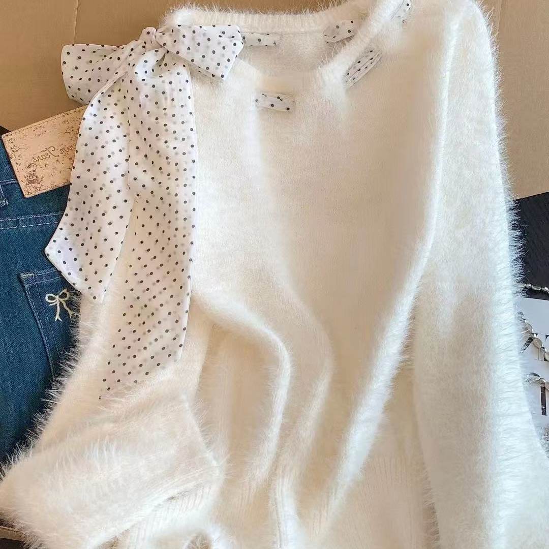 冬季韩系温柔风长袖针织衫毛衣