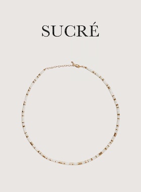 SUCRÉ 旷野游牧民族风贝壳飞盘串珠个性锁骨链配饰女夏季潮小众