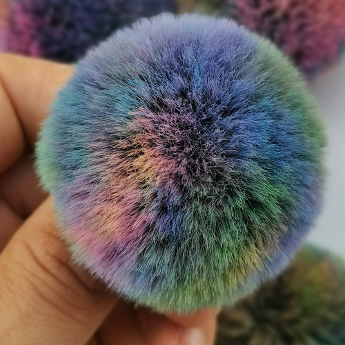 5CM人造毛彩色小毛绒球