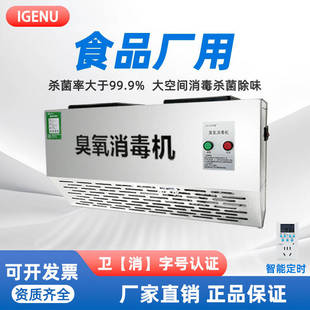 iGenu挂壁式臭氧发生器垃圾房除臭空气净化食品厂车间臭氧消毒机