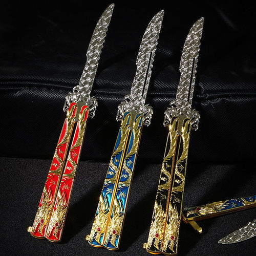 练习折叠刀未开刃训练耍刀