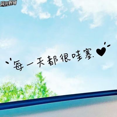 汽车天窗贴纸个性创意装饰文字贴