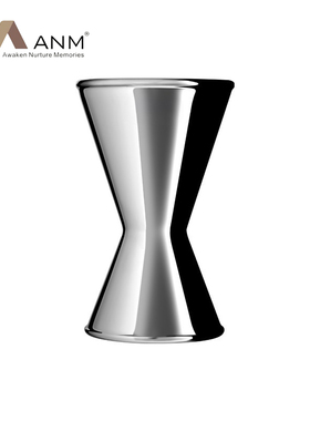 ANM不锈钢厚款双层量杯30/60ml加厚盎司杯专业日式调酒工具配件