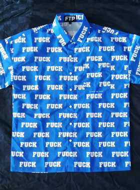 【现货】FTPF all over logo丝绸防晒透气衬衫BilliEilish同款