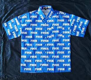 【现货】FTPF all over logo丝绸防晒透气衬衫BilliEilish同款