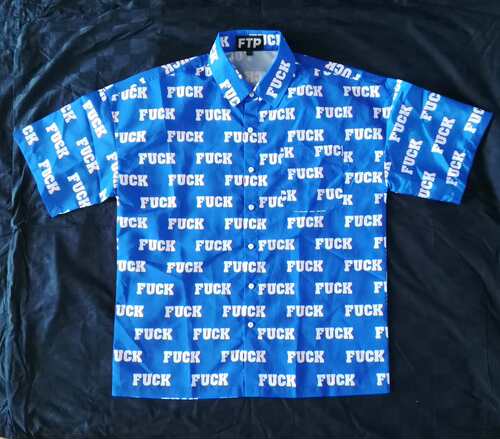 【现货】FTPF all over logo丝绸防晒透气衬衫BilliEilish同款