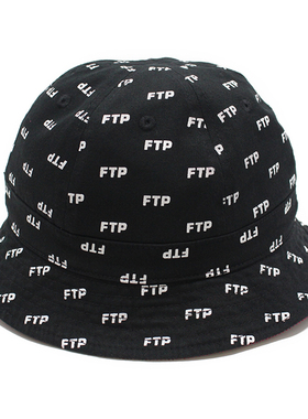 【现货】FTPAllOver字母logo双面渔夫帽遮阳帽 fuckthepopulation