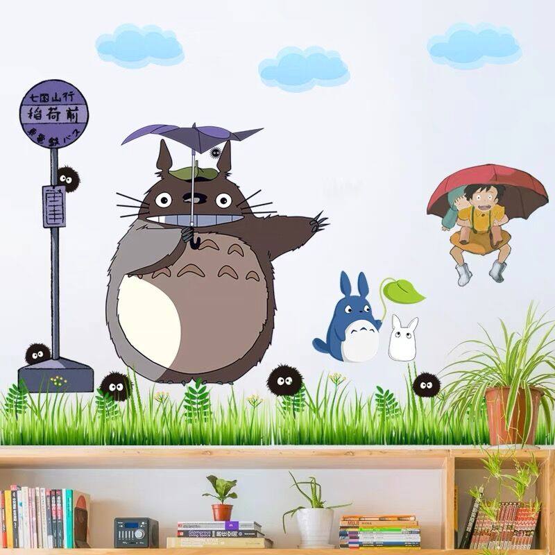 儿童房pvc卡通动漫龙猫墙贴