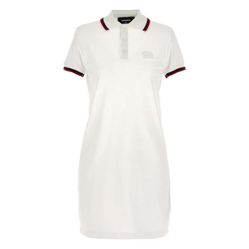 dsquared2 二次方 长款剪口polo衫式连衣裙女