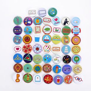 英语启 嗨道奇玩具阿奇幼儿园嗨道奇玩具小朋友儿童胸针一二三四季