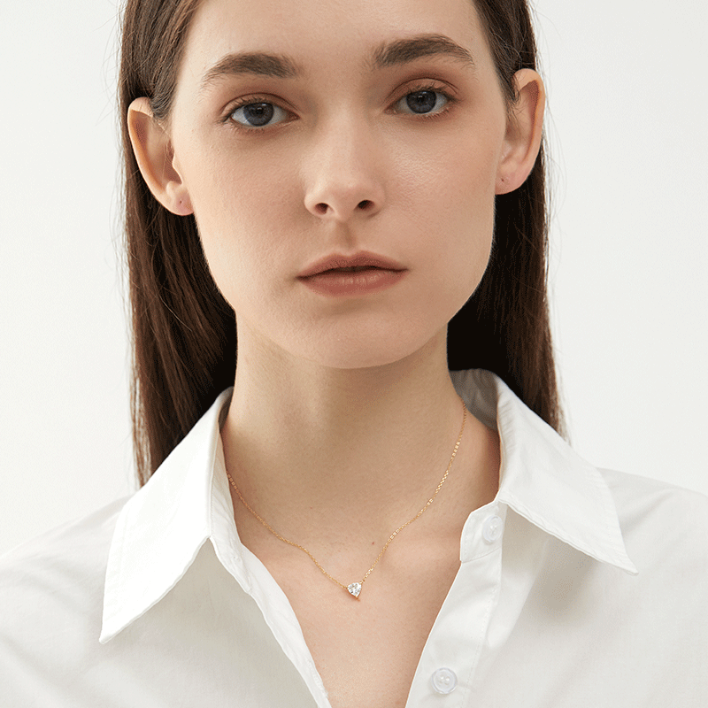 Hashtag克拉自由极简镶钻项链