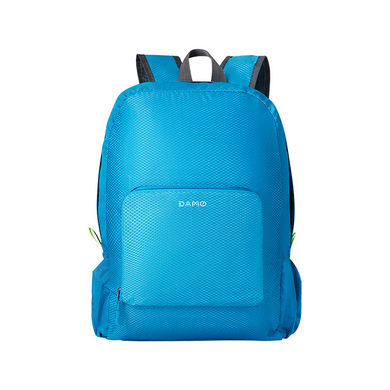 大迈菱形纹折叠双肩包dm-6002耐磨轻盈背带加固储物方便