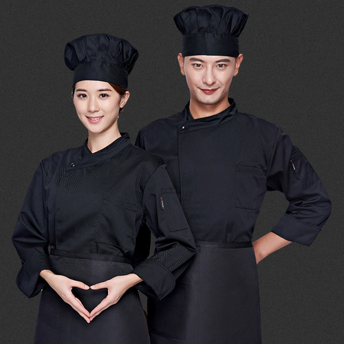 Шеф-повара Работа в одежде мужская осенняя и зимняя одежда с длинными рукавами.