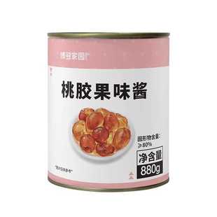 博多家园 雪燕银耳羹炖奶甜品原料 桃胶果味酱免煮即食桃胶880g