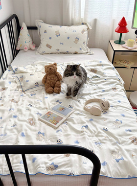 A类莱赛尔天丝儿童夏凉被凉感冰丝婴儿薄被幼儿园宝宝午睡空调被