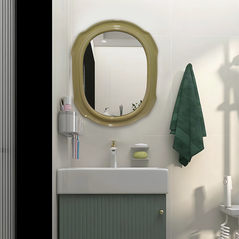 奶油化妆镜异形欧式装饰镜智能镜