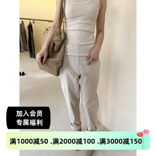 设计师品牌Nehera秋冬新款女士波曼棉灯芯绒休闲裤百搭简约长裤