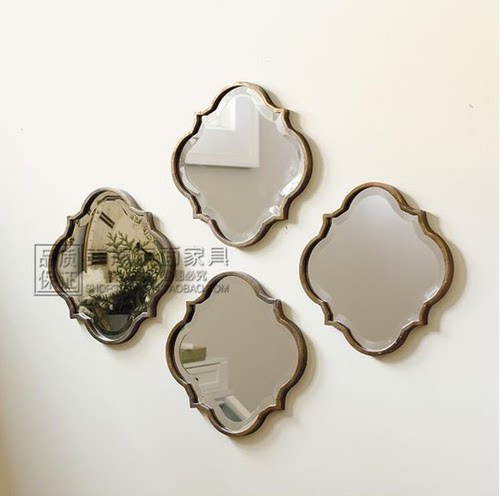 法式软装家居组合餐边定制玄关镜