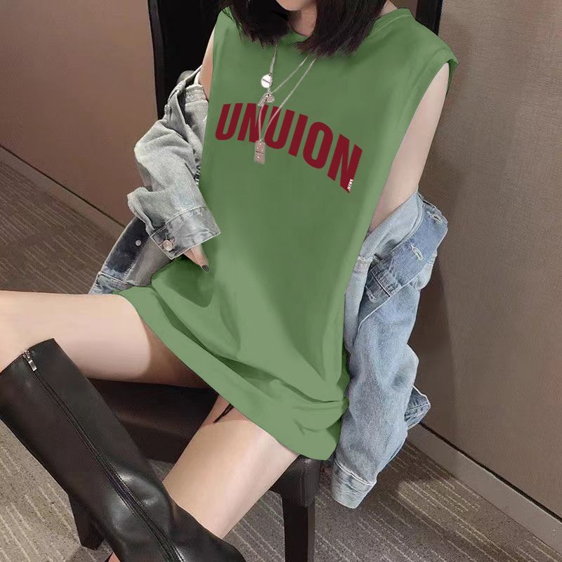 小众背心女宽松气质潮牌个性内外穿无袖中长款休闲显瘦夏季上衣女