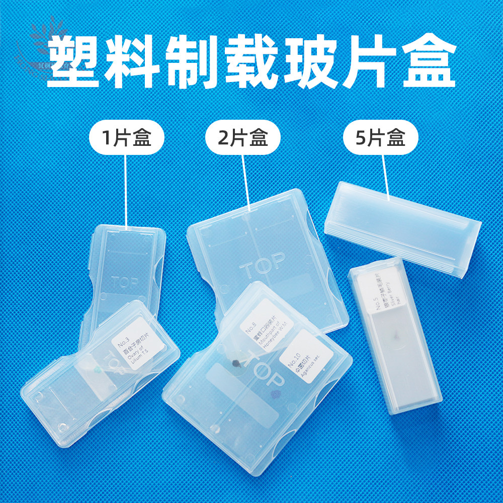 塑料盒加厚耐用切片盒载玻片盒图片