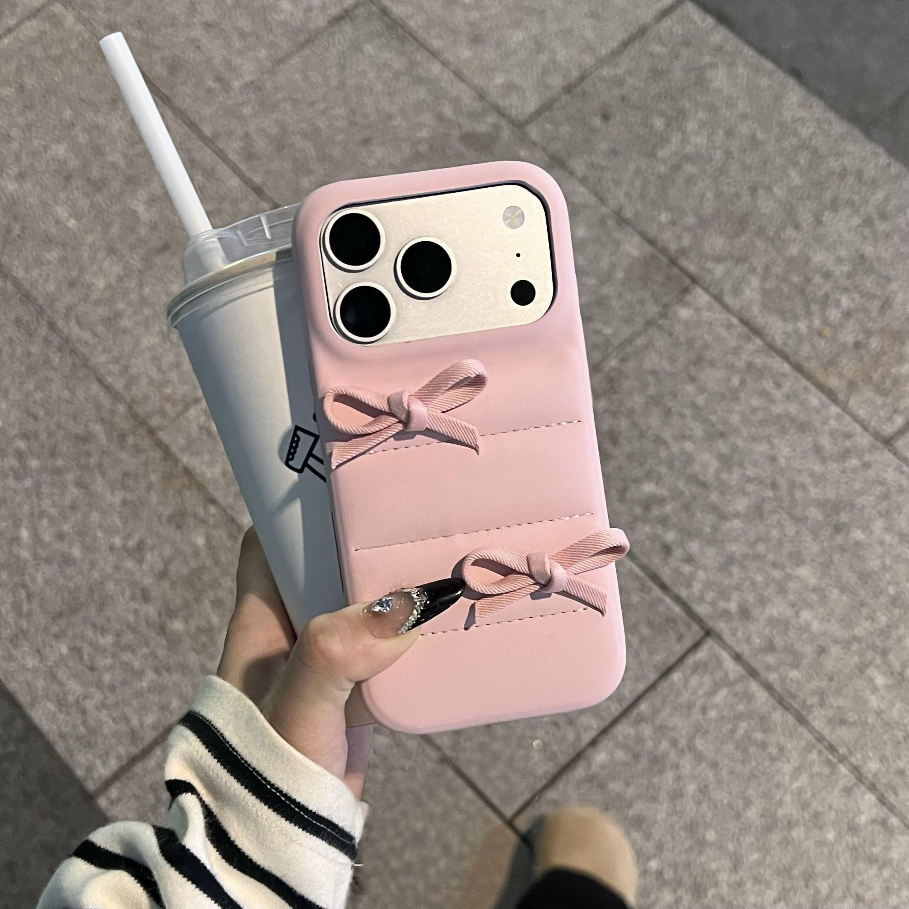 粉嫩可爱少女感适用苹果17promax氛围感手机壳高级感小众iPhone16pro保护防摔边框15pro保护套创意14女新款,3C数码配件,手机保护套/壳,淘宝优惠券,粉丝福利购,淘宝优惠卷