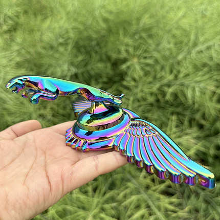 豹子车标立标金属标XJL XFL XF XJ XEL XE改装机盖车头标原车立标