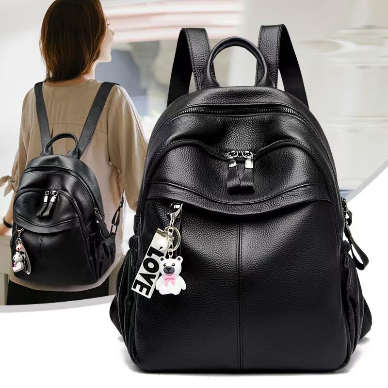 双肩包女2026新款旅游轻便高颜值包包时尚百搭大容量高级感背包