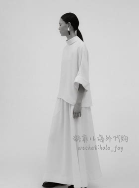 MKDT 代购 小高领折叠袖口上衣 + 松紧腰长半身裙