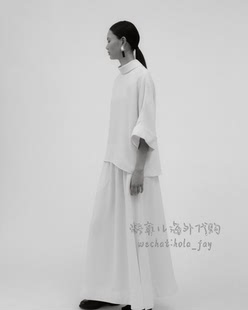 MKDT 代购 小高领折叠袖口上衣 + 松紧腰长半身裙