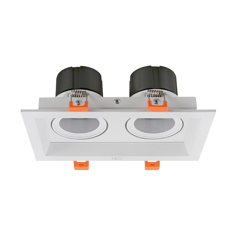 西顿方形双头格栅射灯