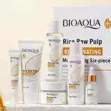 Рис сырого набора по уходу за кожей риса с отбеливанием кожи набор для ухода за кожей сыворотки сыворотки