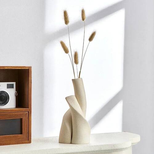 Modern Irregular Handmade Ceramic Frosted Desktop Vase Hydro