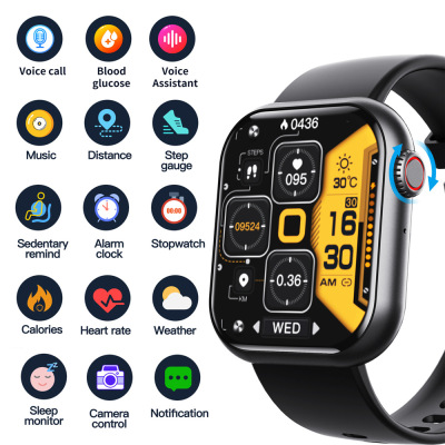 F57 Smart Watch Blood Glucose Heart Rate Blood Pressure Moni