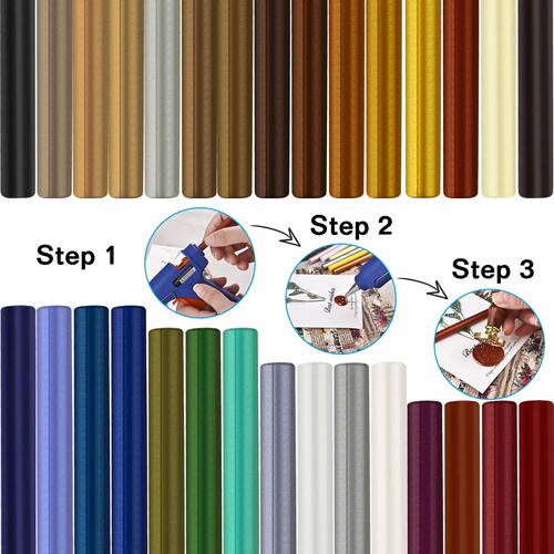 10pcs/Set Seal Wax Sticks For Melting Glue Gun Sealing Wax S