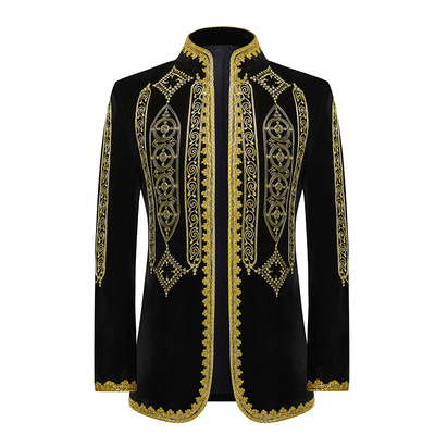 Embroidered Performance Clothes For Men, Singers, Stage Perf