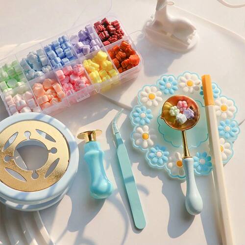 1 Set Of 18pcs Christmas Themed Wax Seal Stamp Set For Gift