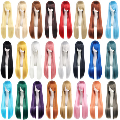 splay Universal 80cm lor Long Straight Hair Hair Niang Model