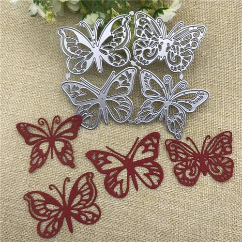4pcs butterfly Metal Cutting Dies for DIY Scrapbooking Album