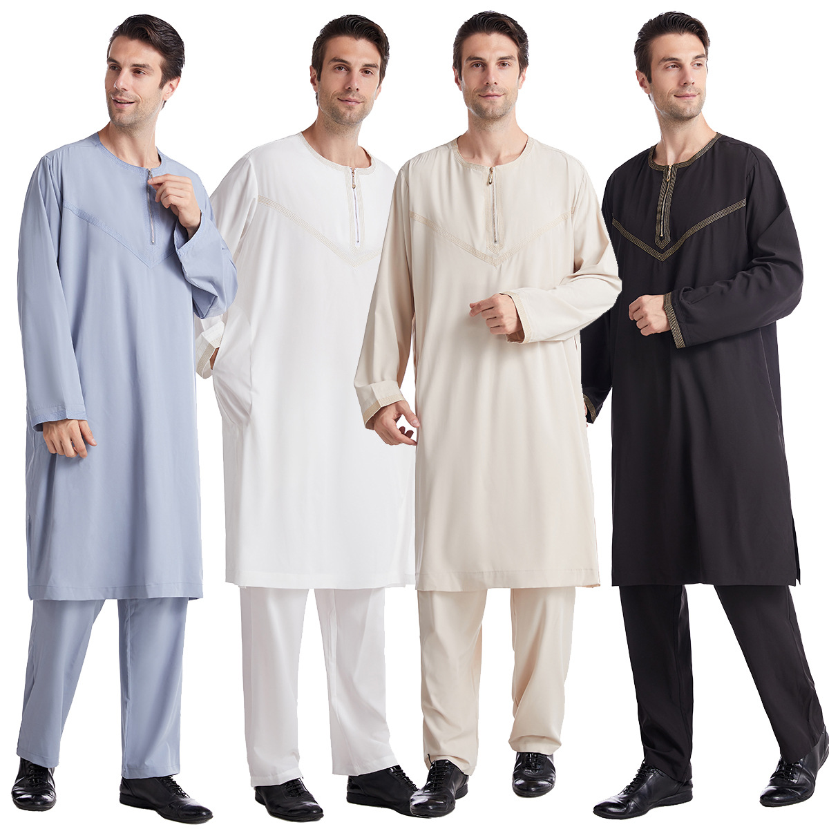 Ready Stock Embroidered Robe Suit, Th821,  Hot Sale