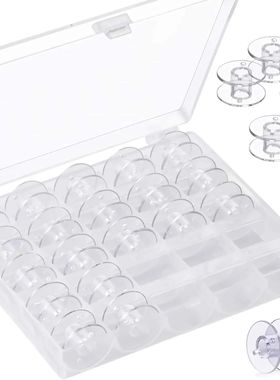25 Pcs Plastic Sewing Machine Bobbins Sewing Supplies Colore