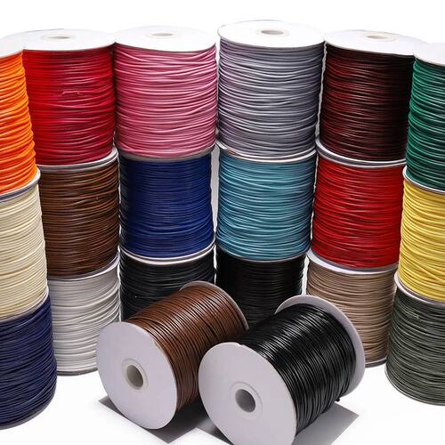 NEW 0.5mm 0.8mm 1mm 1.5mm 2mm Waxed Cotton Cord Rope Waxed T