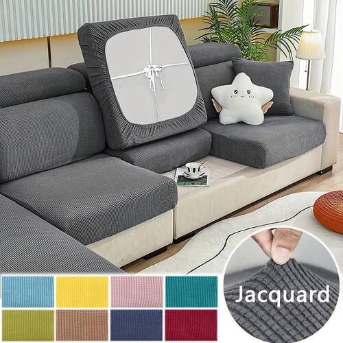 Jacquard Sofa ver Sretch Seat Cushion ver Sofa Slipver For L