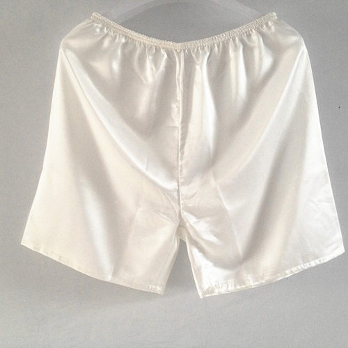 Men's Imitation Silk 5-point Shorts, Casual Home Pants, Paja