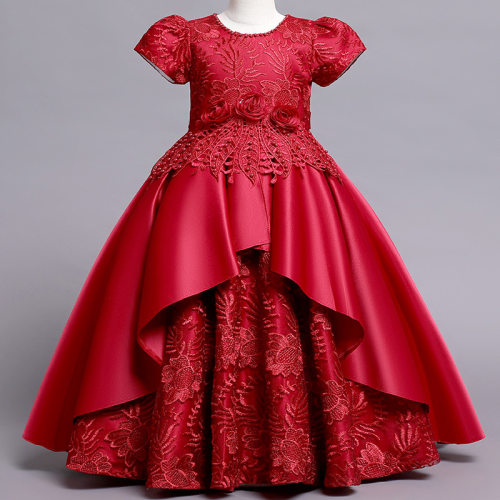 New Girls Kids Flower Elegant Fashion Princess Party Dresses