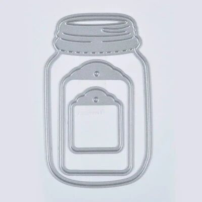 3pcs Wishing Bottle Cutting Dies Stencil Scrapbooking Album