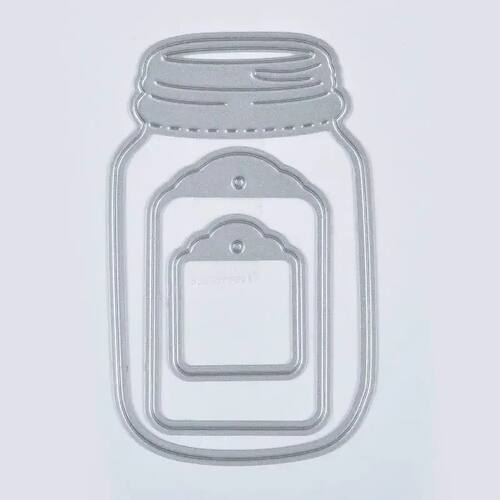 3pcs Wishing Bottle Cutting Dies Stencil Scrapbooking Album