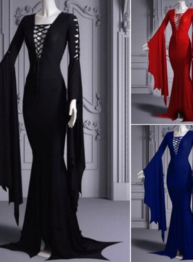 Halloween Sexy Strap Bag Hip Gothic Women's Horn Sleeve Lace