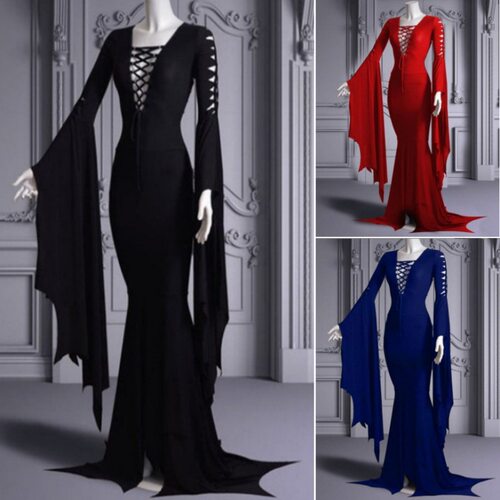 Halloween Sexy Strap Bag Hip Gothic Women's Horn Sleeve Lace