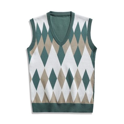 2024 Men's Thin V-neck Vest Vest Men's Solid Color Casual Sl